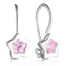 Серьги детские из серебра С630-1137Роз