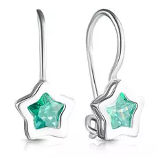 Серьги детские из серебра С630-1137Зел