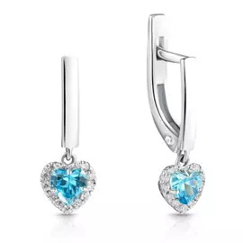 Серьги детские из серебра С630-1666М2