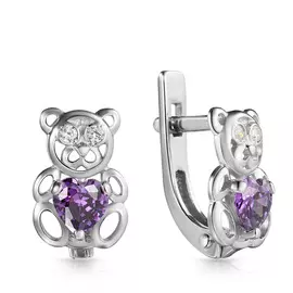 Серьги детские из серебра С630-540М2