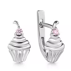 Серьги детские из серебра С630-839Роз