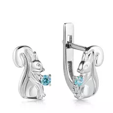 Серьги детские из серебра С630-842Гл
