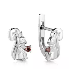 Серьги детские из серебра С630-842Крч