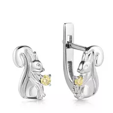 Серьги детские из серебра С630-842Жл