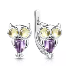 Серьги детские из серебра С630-873М1