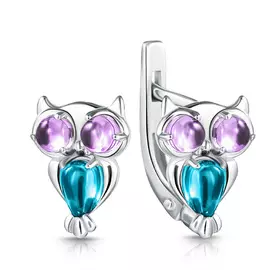 Серьги детские из серебра С630-873М3