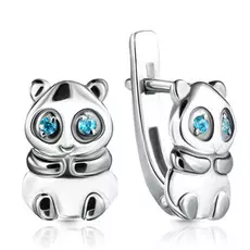 Серьги детские из серебра С634-704Гл