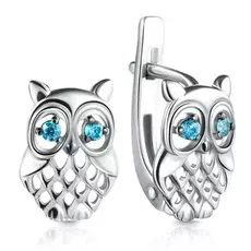 Серьги детские из серебра С634-705Гл