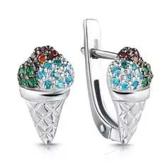Серьги детские из серебра С634-843М7