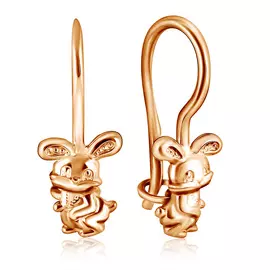 Серьги детские из золота 01С014931