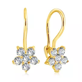 Серьги детские из золота 01С136165