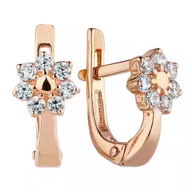 Серьги детские из золота 02176-фб