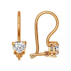 Серьги детские из золота 021929