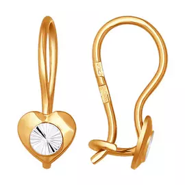 Серьги детские из золота 022392