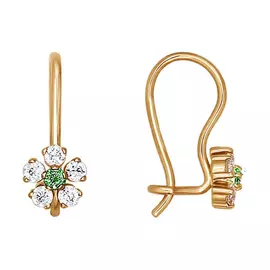 Серьги детские из золота 022676