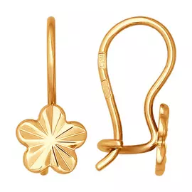 Серьги детские из золота 024387