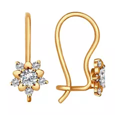Серьги детские из золота 024788