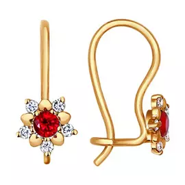 Серьги детские из золота 024791