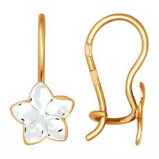 Серьги детские из золота 024818