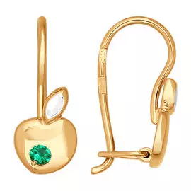 Серьги детские из золота 025258