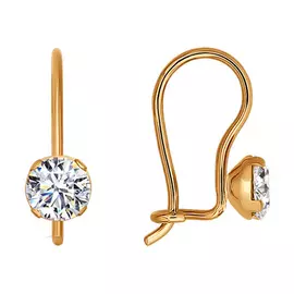 Серьги детские из золота 026230