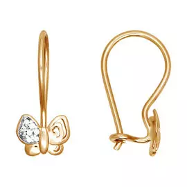 Серьги детские из золота 026313