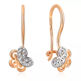 Серьги детские из золота 026314