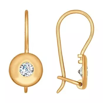 Серьги детские из золота 027175