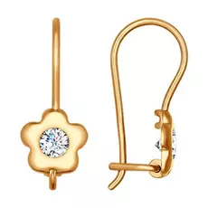 Серьги детские из золота 027176