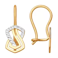 Серьги детские из золота 027201