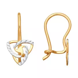 Серьги детские из золота 027202