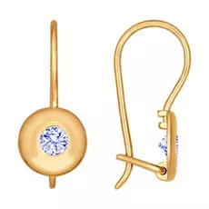 Серьги детские из золота 027223