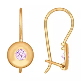 Серьги детские из золота 027224