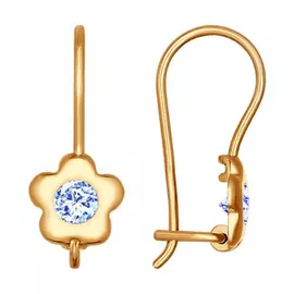 Серьги детские из золота 027225