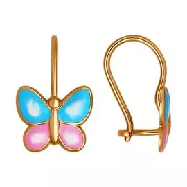 Серьги детские из золота 027347