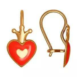 Серьги детские из золота 027348
