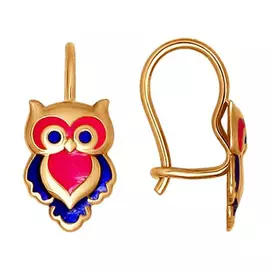 Серьги детские из золота 027349