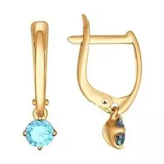 Серьги детские из золота 027398