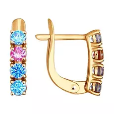 Серьги детские из золота 027447