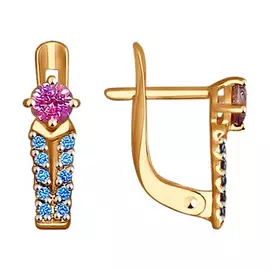 Серьги детские из золота 027457