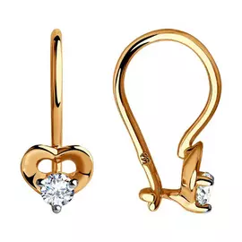 Серьги детские из золота 028359