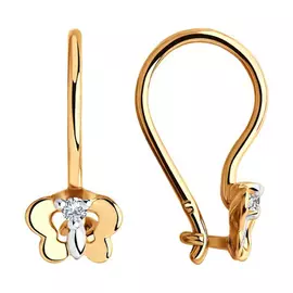 Серьги детские из золота 028416