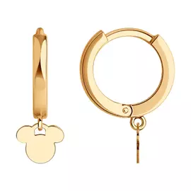 Серьги детские из золота 029086