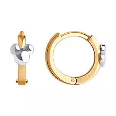 Серьги детские из золота 029121