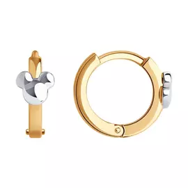 Серьги детские из золота 029121
