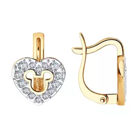 Серьги детские из золота 029126