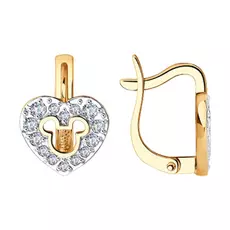 Серьги детские из золота 029126