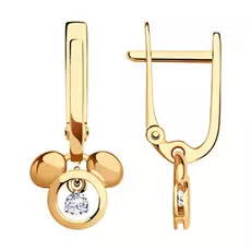 Серьги детские из золота 029145