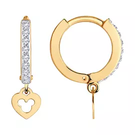 Серьги детские из золота 029146