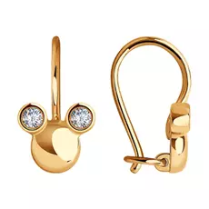Серьги детские из золота 029149
